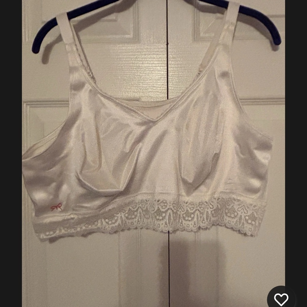 RUBY RIBBON LACE DEMIETTE  44 #3033 White  Preowned